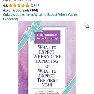 What To Expect Books Set Of 2 Excellent Condition